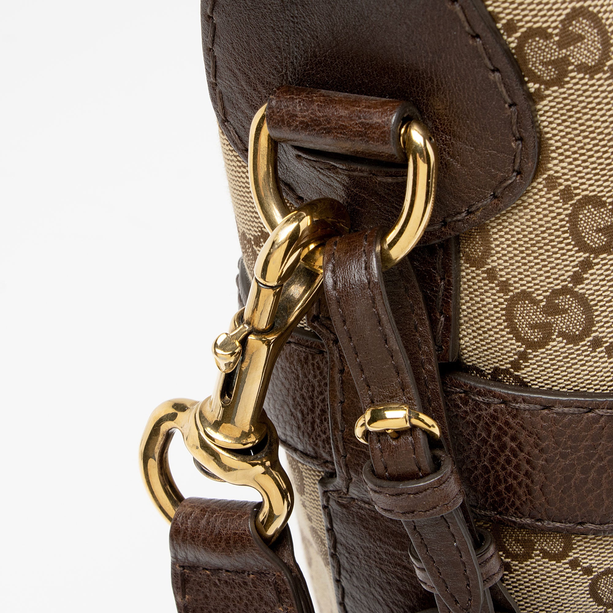 Gucci GG Canvas Running Medium Hobo (SHF-kbbOCL)
