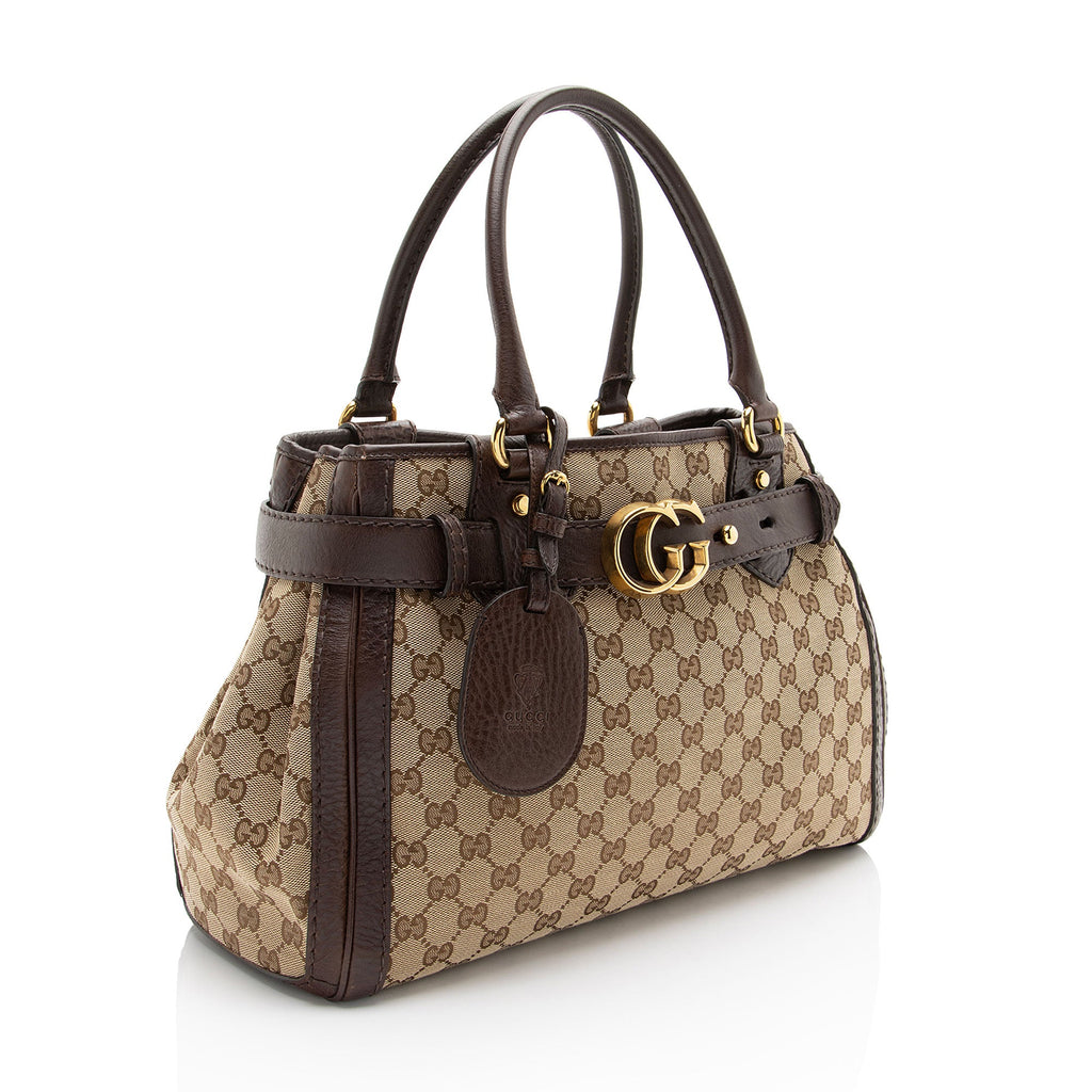 Gucci GG Canvas Running Medium Tote