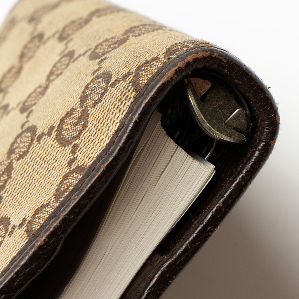 Gucci GG Canvas Small Ring Agenda Cover