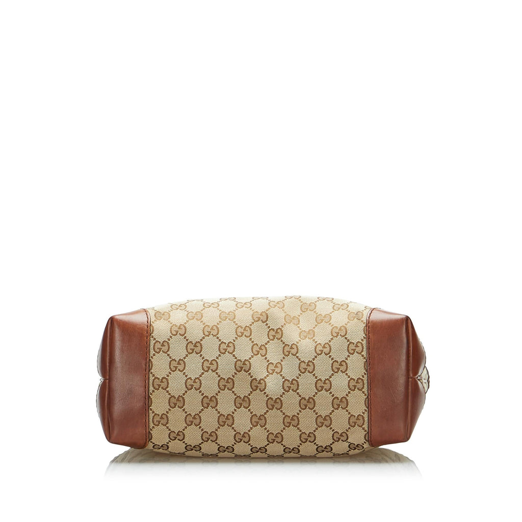 Gucci GG Canvas Stirrup Handbag (SHG-4H8XJO)