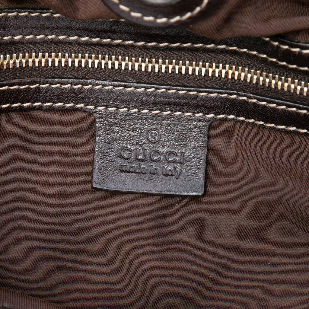 Gucci GG Canvas Studded Pelham Hobo Bag
