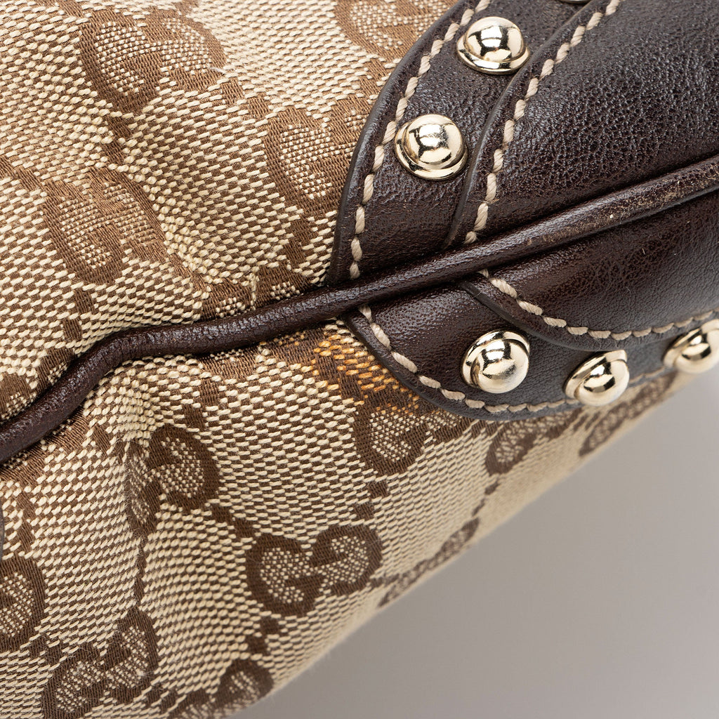 Gucci GG Canvas Studded Pelham Medium Messenger