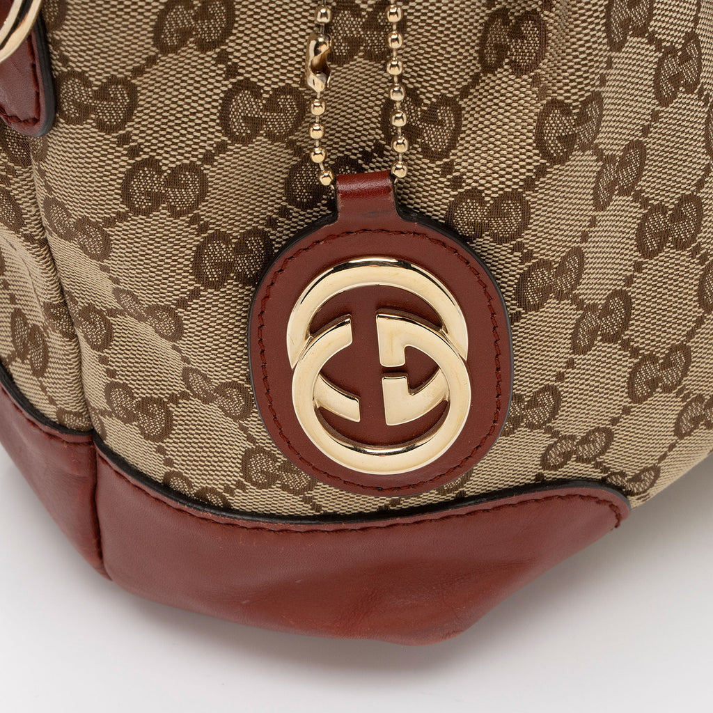 Gucci GG Canvas Sukey Medium Satchel (SHF-GRazNn)