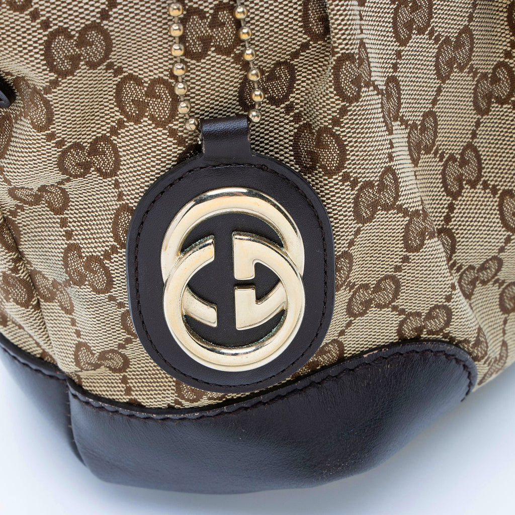 Gucci GG Canvas Sukey Medium Satchel