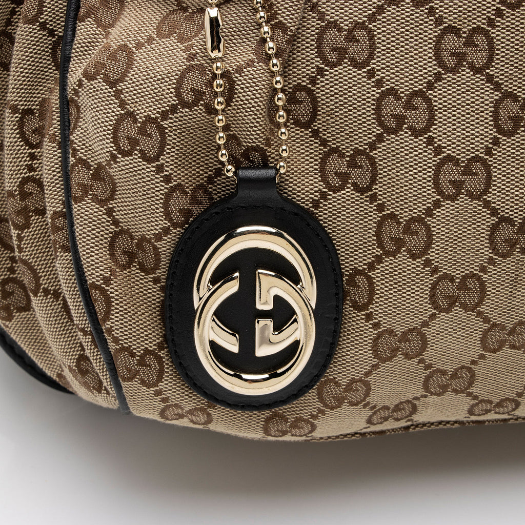 Gucci GG Canvas Sukey Satchel (SHF-sH4xON)