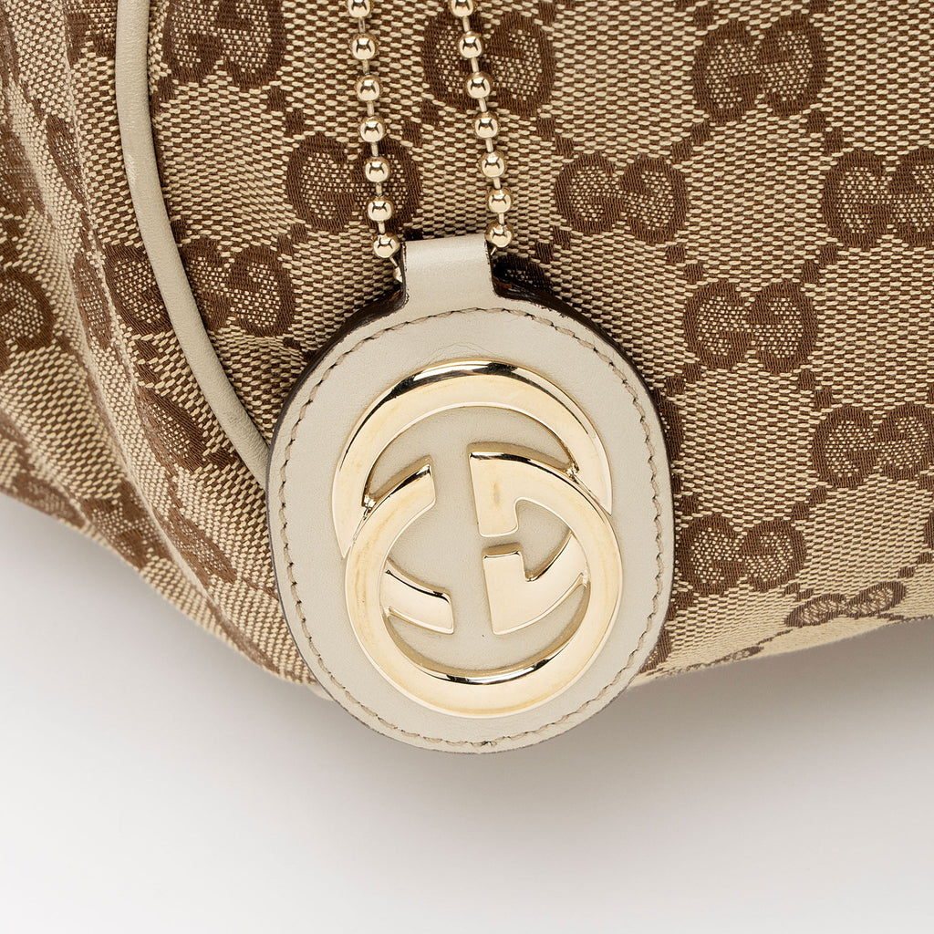 Gucci GG Canvas Sukey Satchel (SHF-sAq51n)