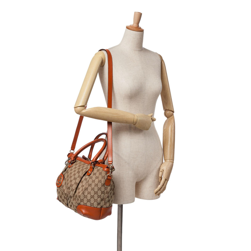 Gucci GG Canvas Sukey Satchel