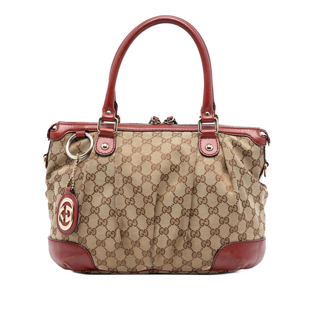 Gucci GG Canvas Sukey Satchel