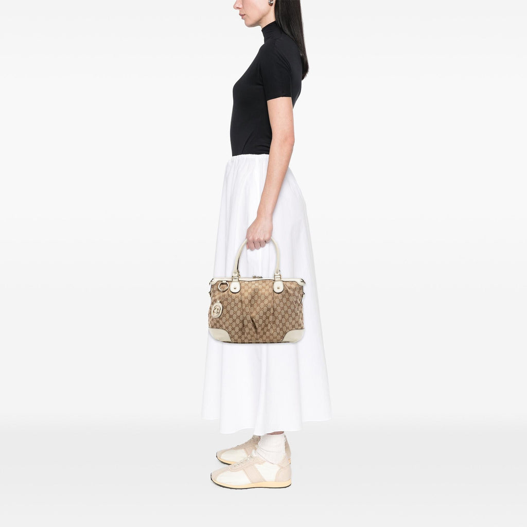 Gucci GG Canvas Sukey Satchel