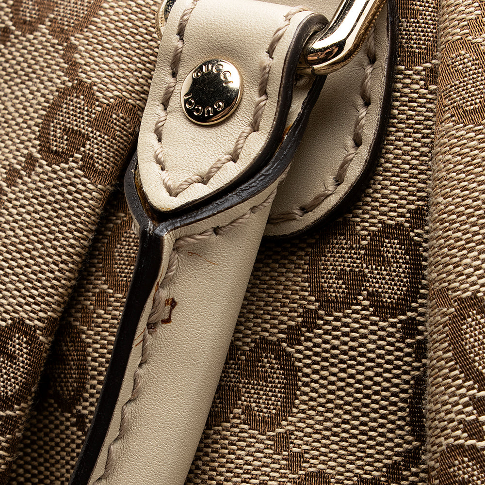 Gucci GG Canvas Sukey Top Handle Medium Satchel (SHF-20030)