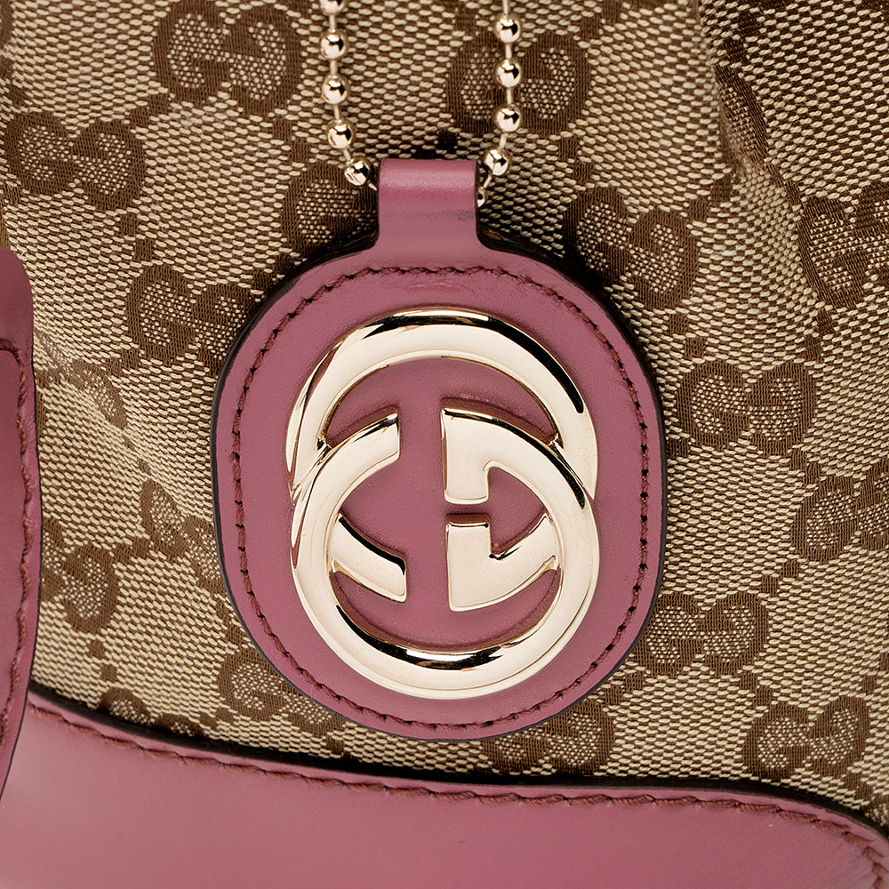 Gucci GG Canvas Sukey Top Handle Medium Satchel (SHF-20045)