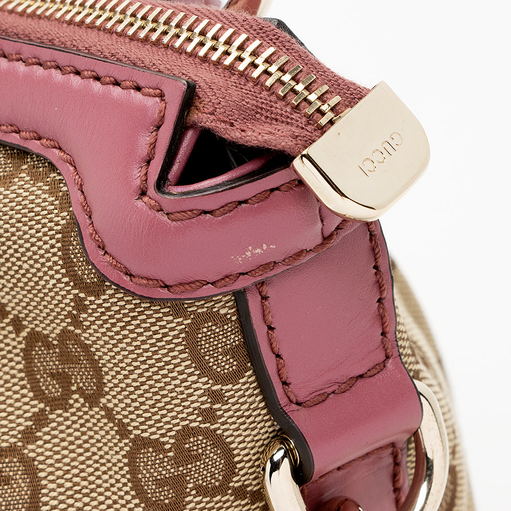 Gucci GG Canvas Sukey Top Handle Medium Satchel (SHF-20045)