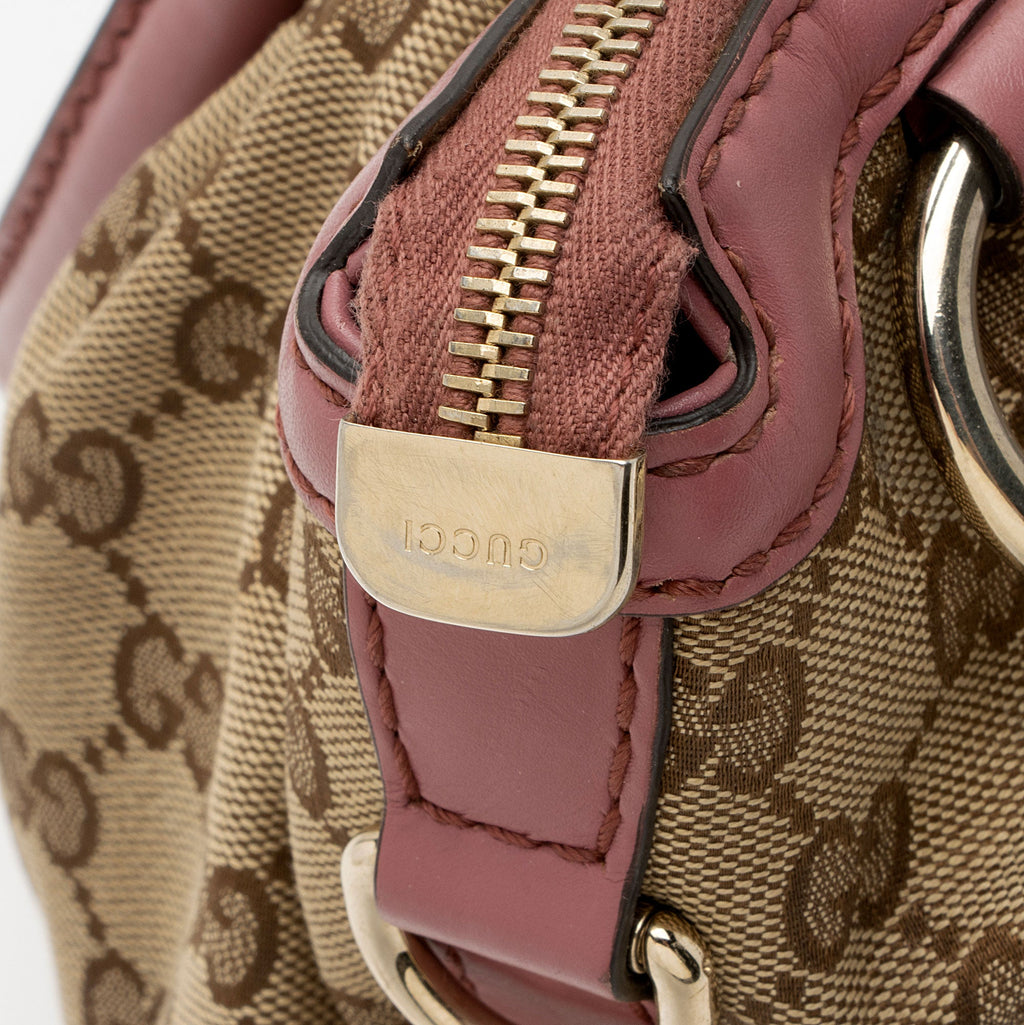 Gucci GG Canvas Sukey Medium Satchel (SHF-pOZTUq)