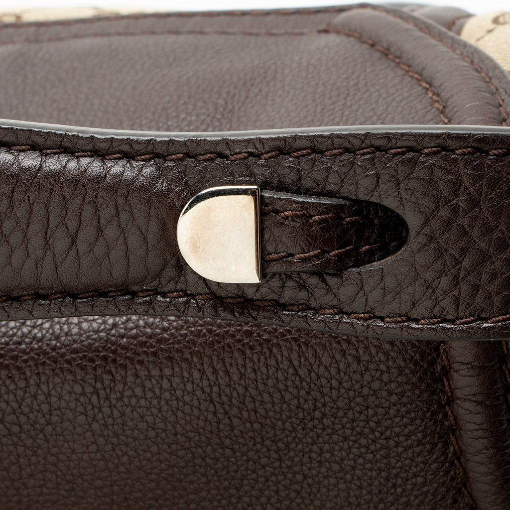 Gucci GG Canvas Techno Horsebit Flap Shoulder Bag