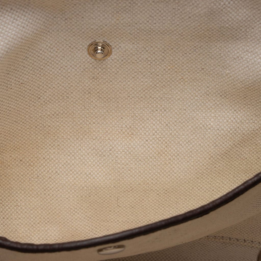 Gucci GG Canvas Techno Horsebit Top Handle (SHF-M1IDuu)