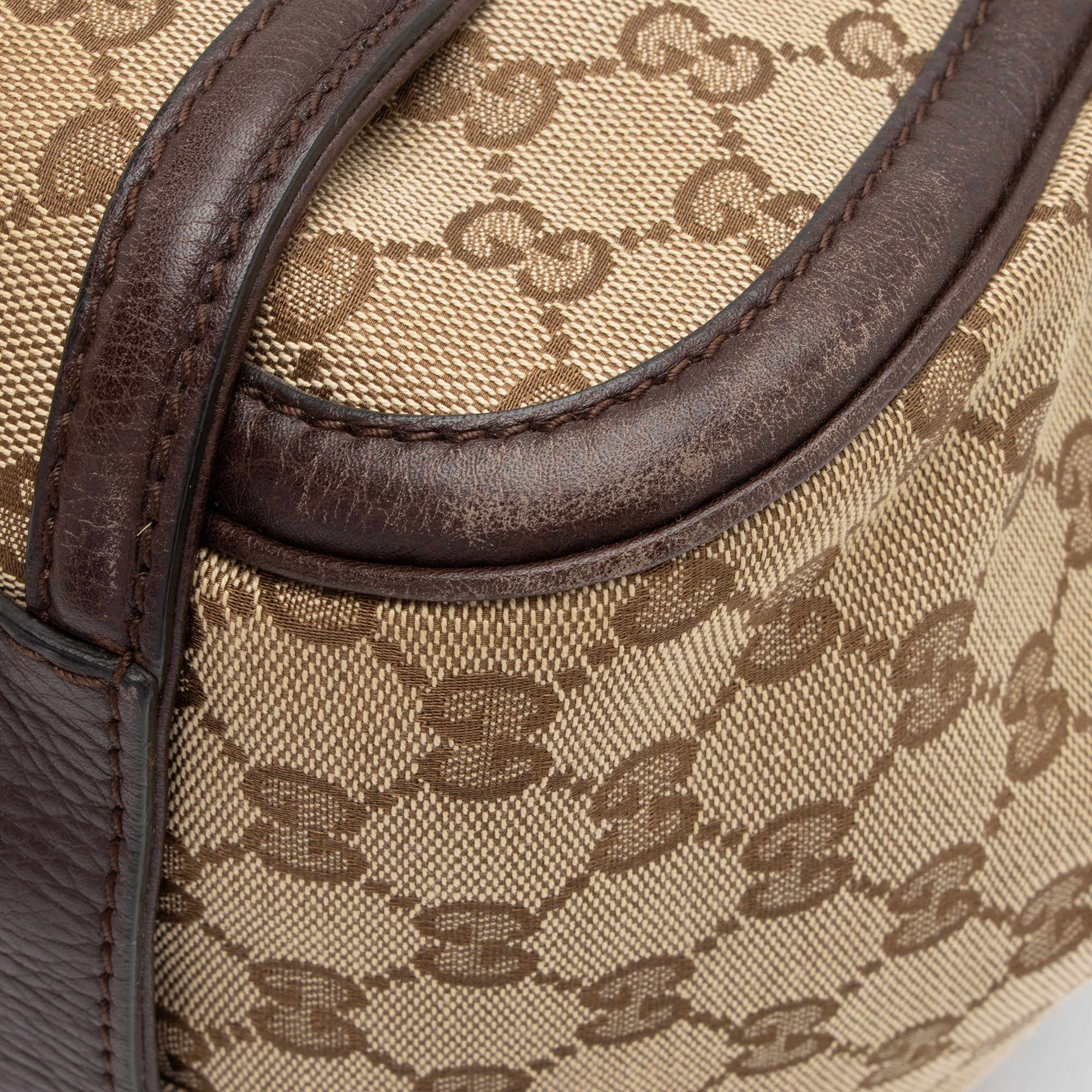 Gucci GG Canvas Techno Horsebit Top Handle (SHF-M1IDuu)