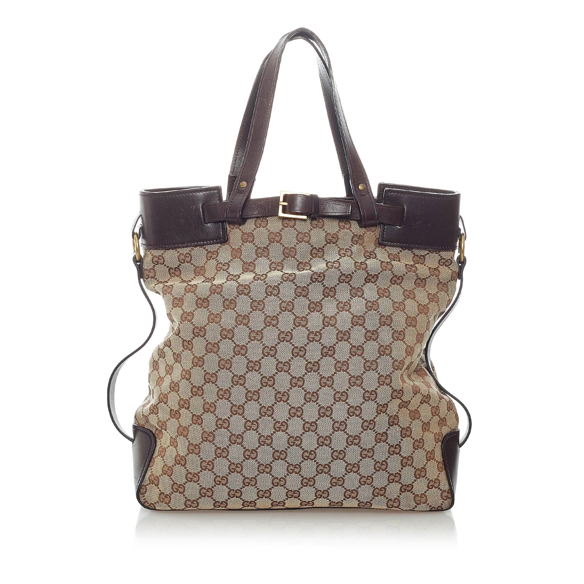 Gucci GG Canvas Tote Bag (SHG-32688)