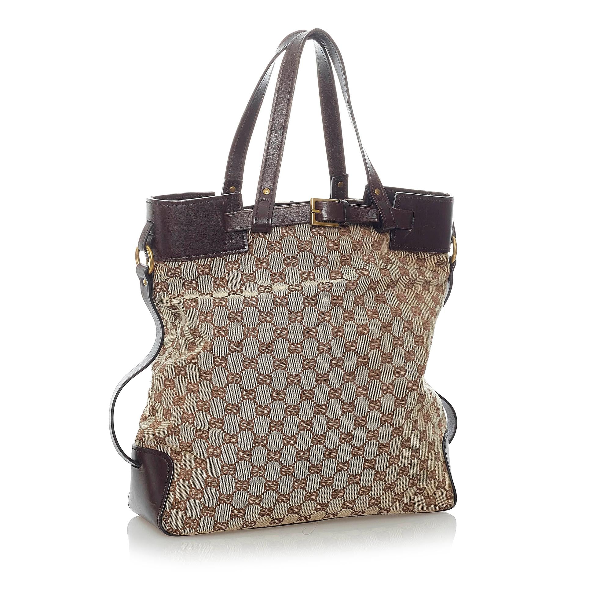 Gucci GG Canvas Tote Bag (SHG-32688)