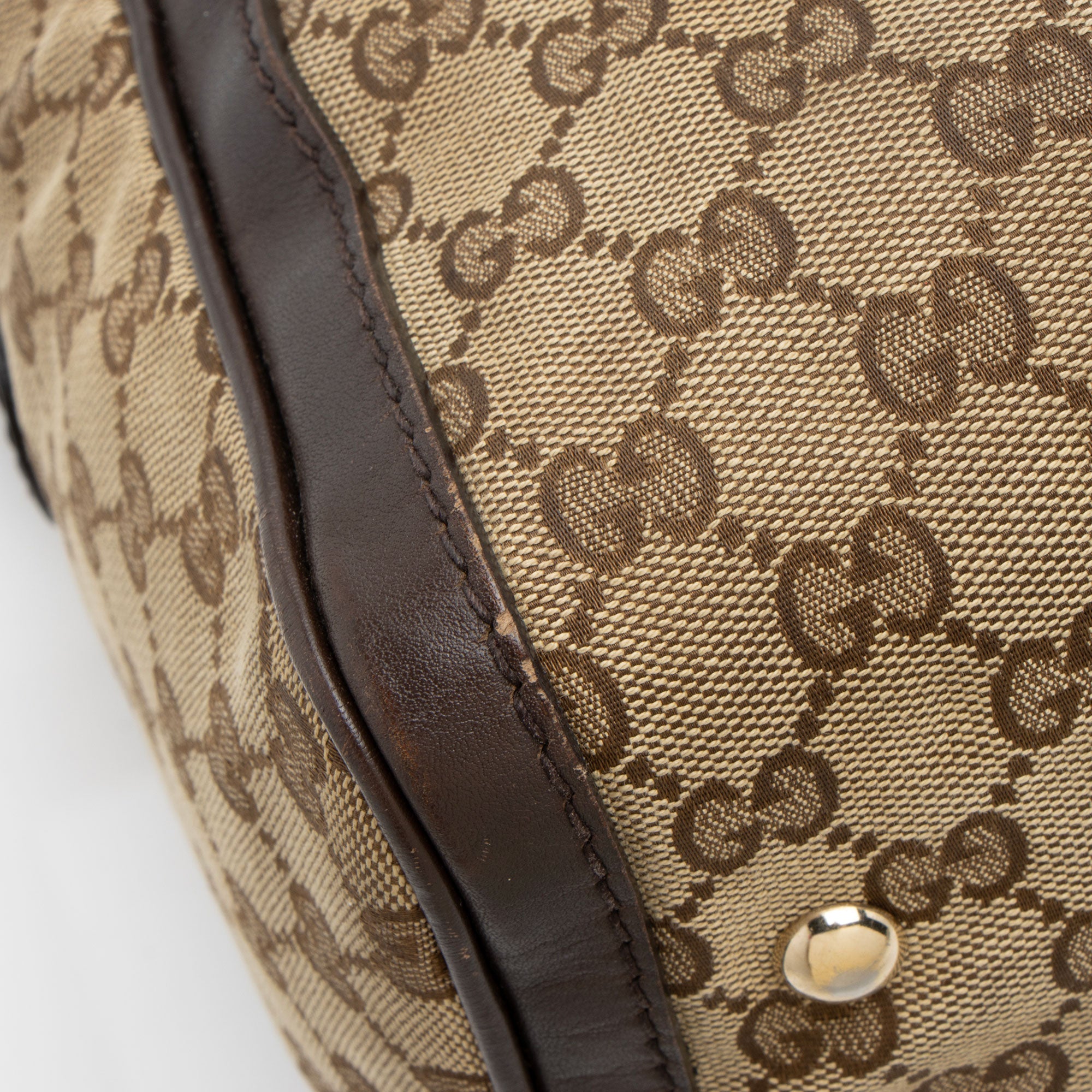 Gucci GG Canvas Vintage Web Joy Medium Boston Bag (SHF-JfdslQ)