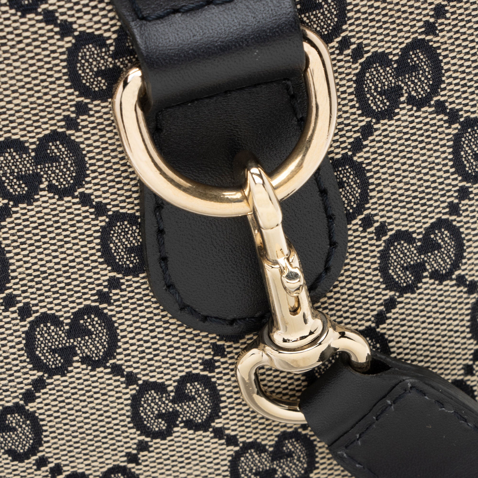 Gucci GG Canvas Vintage Web Joy Medium Boston Bag