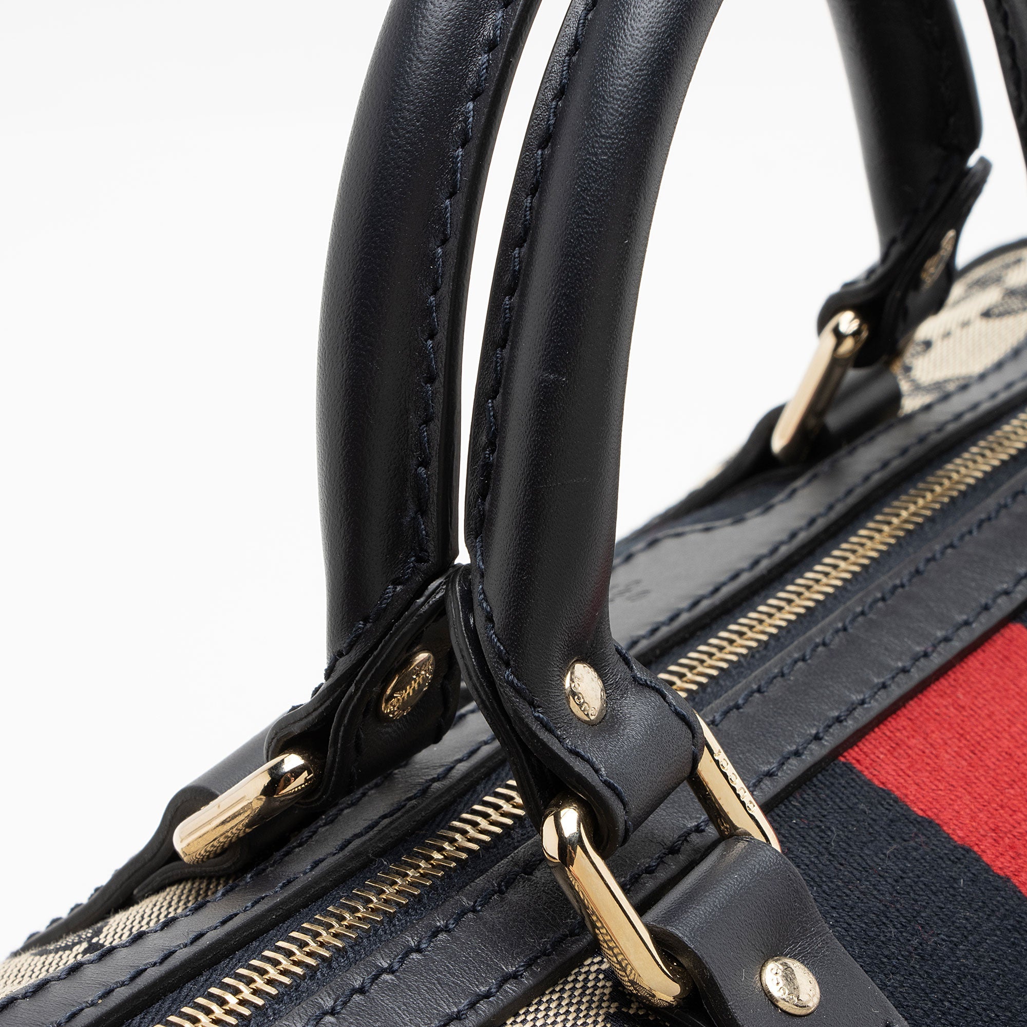 Gucci GG Canvas Vintage Web Joy Medium Boston Bag