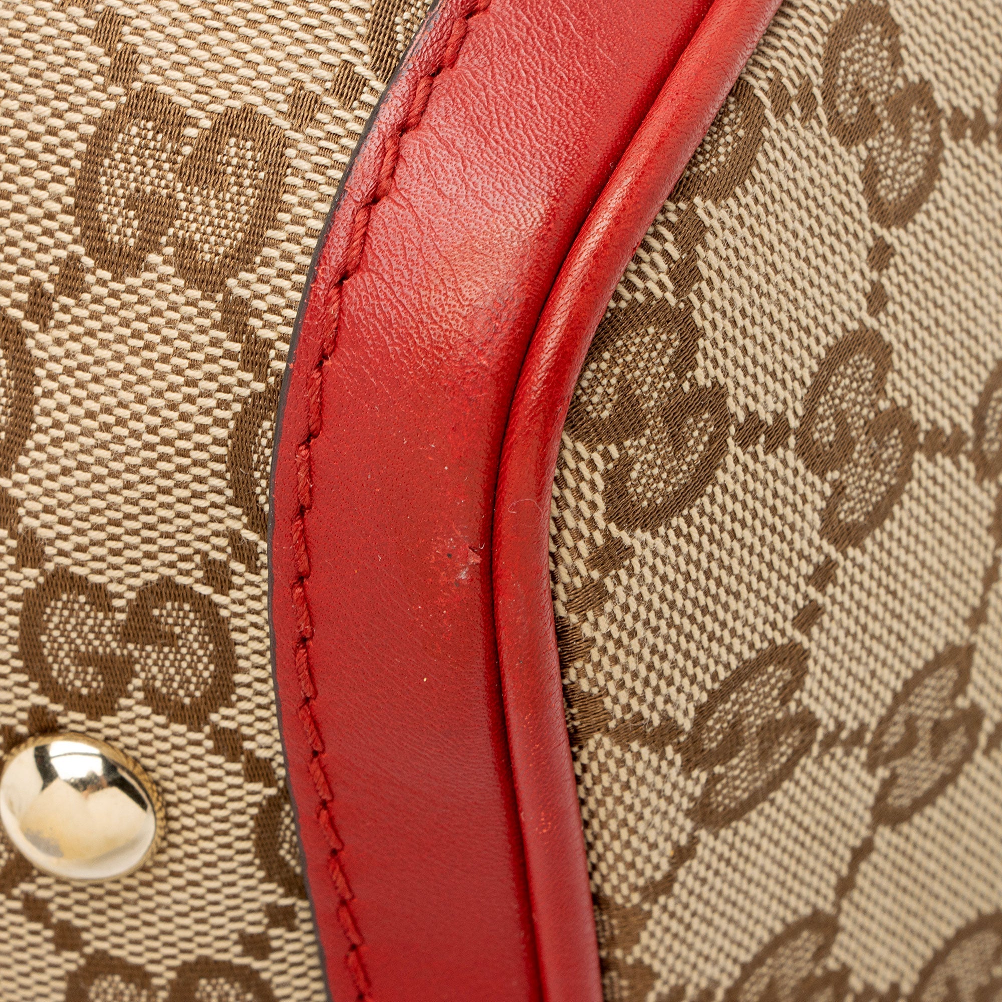 Gucci GG Canvas Vintage Web Joy Medium Boston Bag