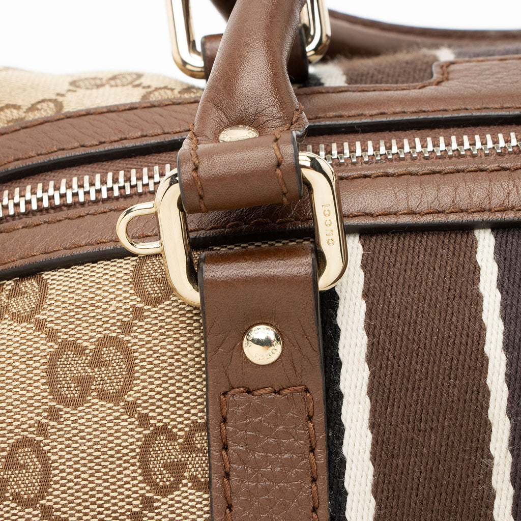 Gucci GG Canvas Vintage Web Joy Small Boston Bag