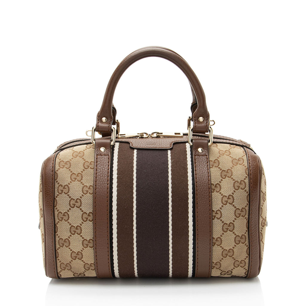 Gucci GG Canvas Vintage Web Joy Small Boston Bag