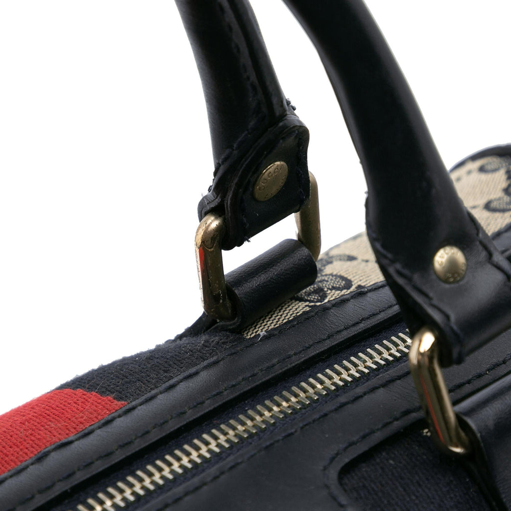 Gucci GG Canvas Web Boston