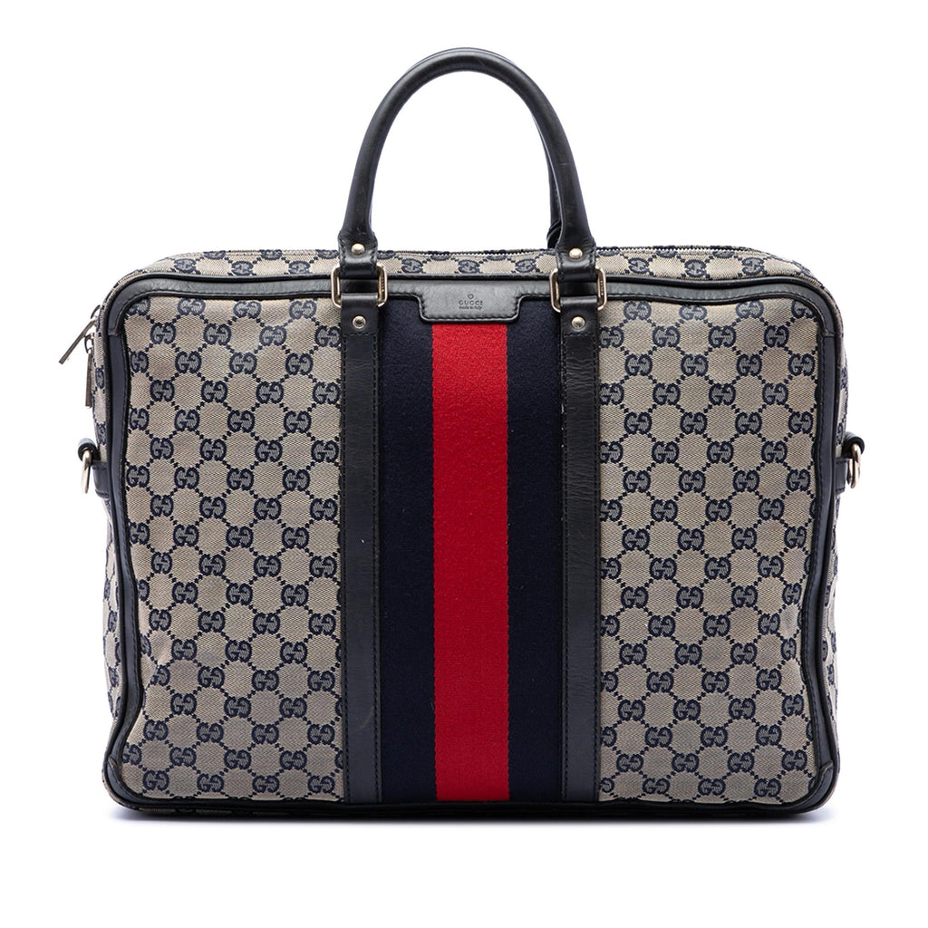 Gucci GG Canvas Web Briefcase