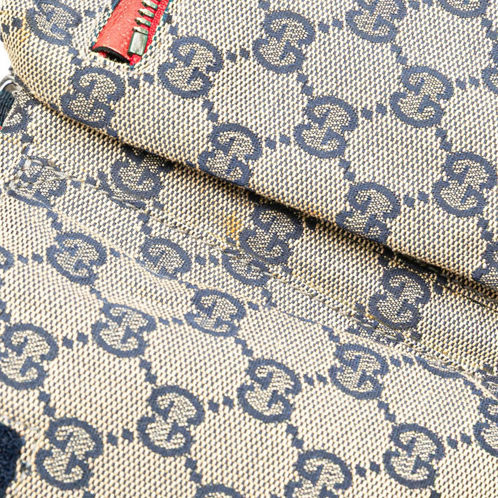Gucci GG Canvas Web Double Pocket Belt Bag