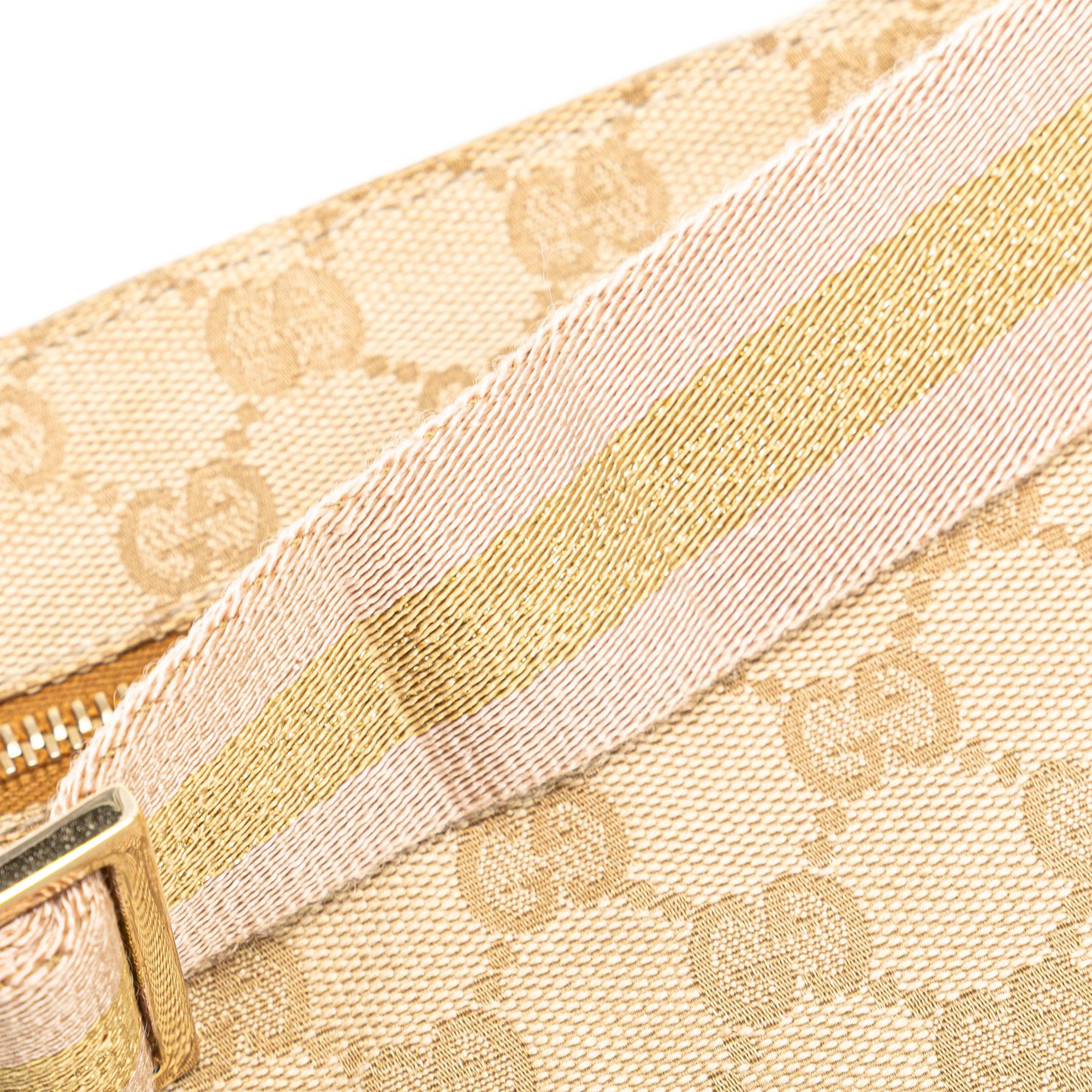 Gucci GG Canvas Web Double Pocket Belt Bag