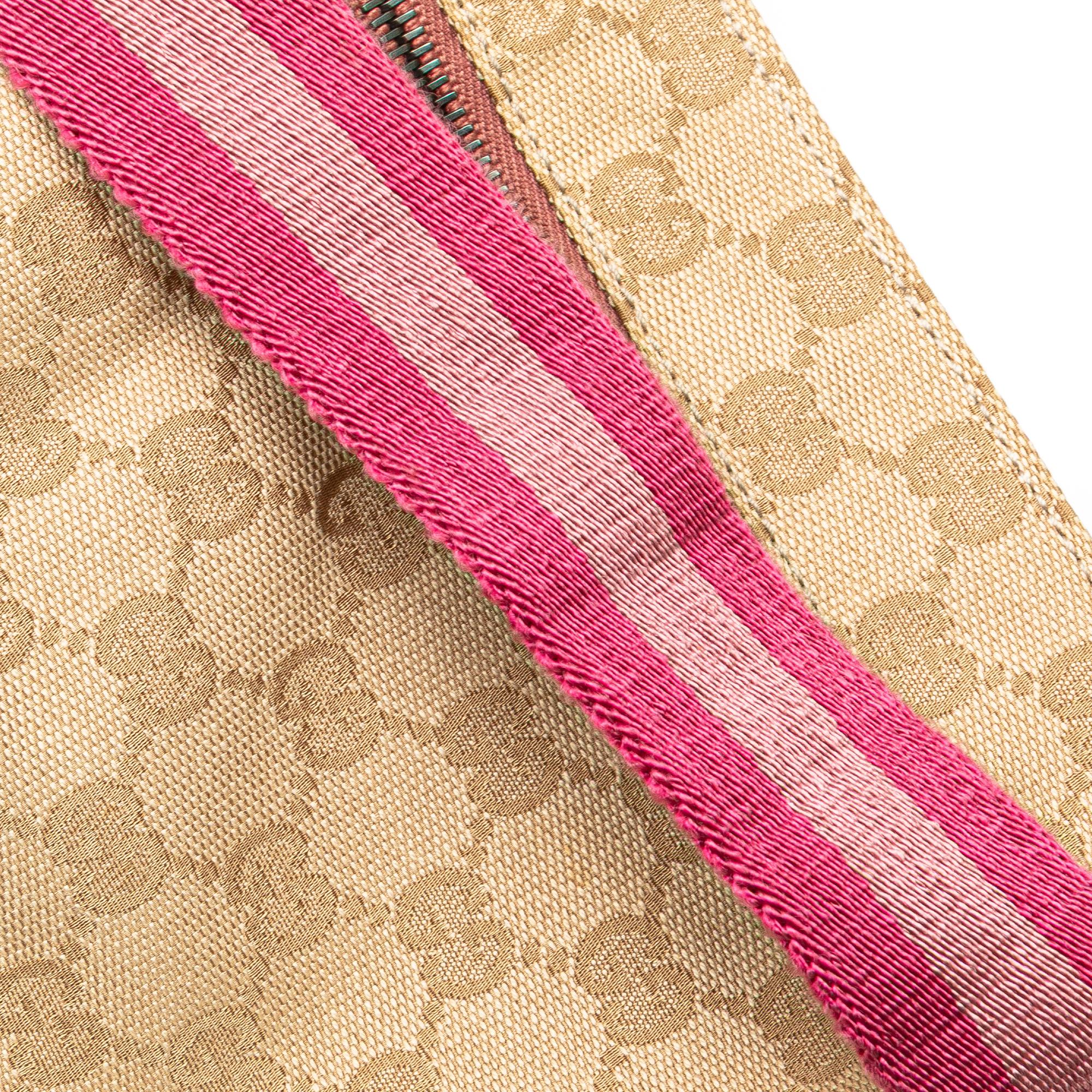 Gucci GG Canvas Web Double Pocket Belt Bag