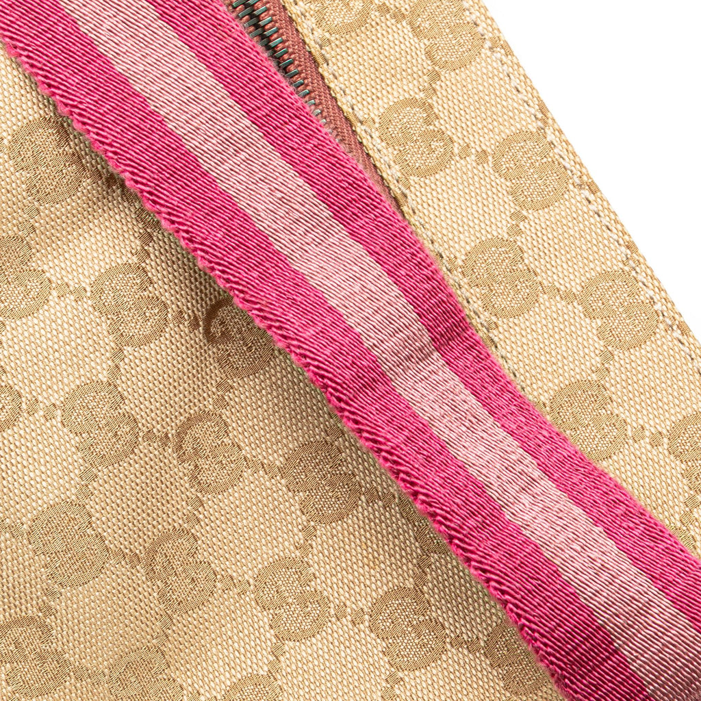 Gucci GG Canvas Web Double Pocket Belt Bag