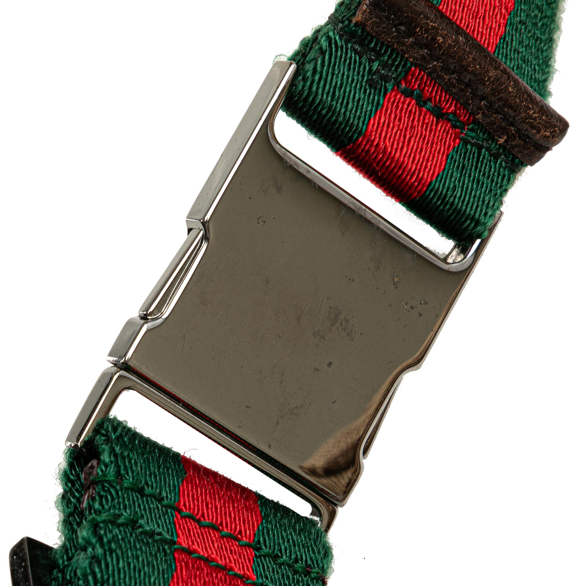Gucci GG Canvas Web Double Pocket Belt Bag