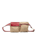 Gucci GG Canvas Web Double Pocket Belt Bag