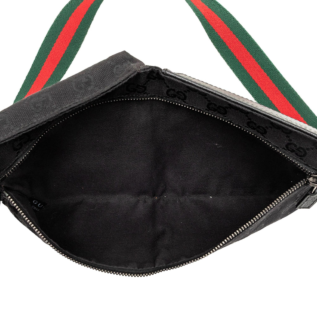 Gucci GG Canvas Web Double Pocket Belt Bag