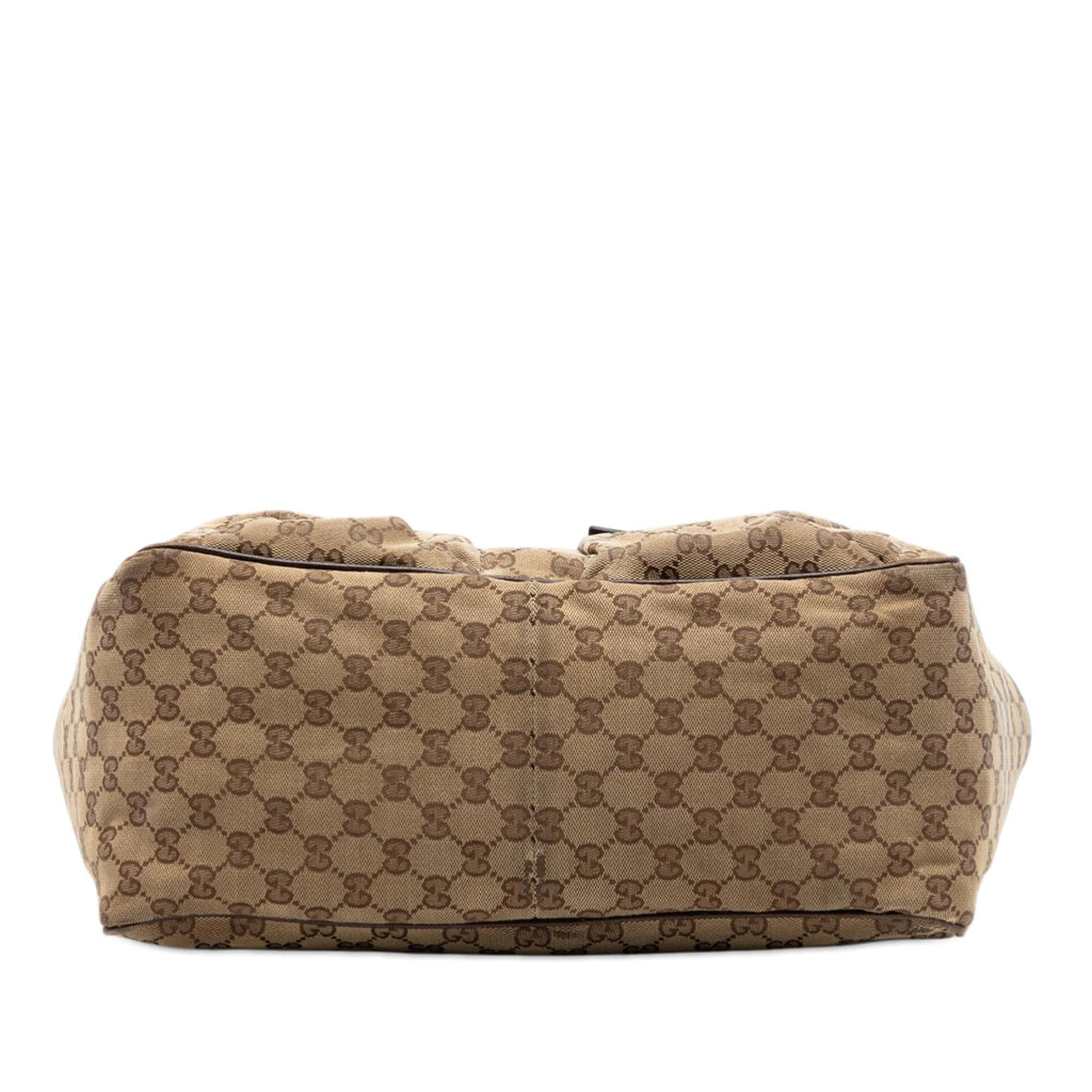 Gucci GG Canvas Web Double Pockets Tote