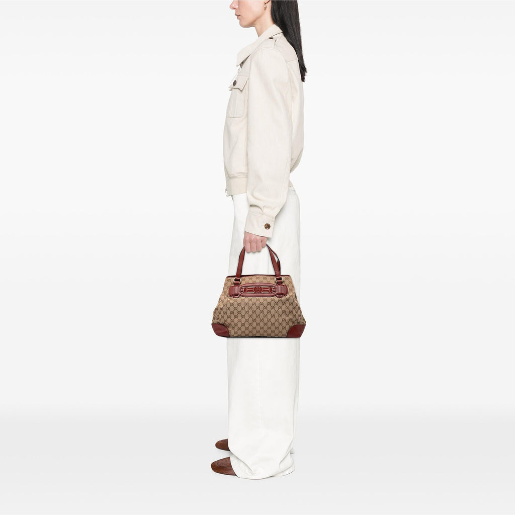 Gucci GG Canvas Web Dressage Tote