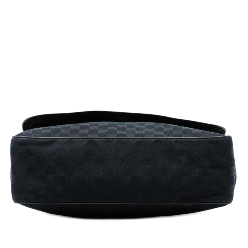 Gucci GG Canvas Web Flap Messenger Bag