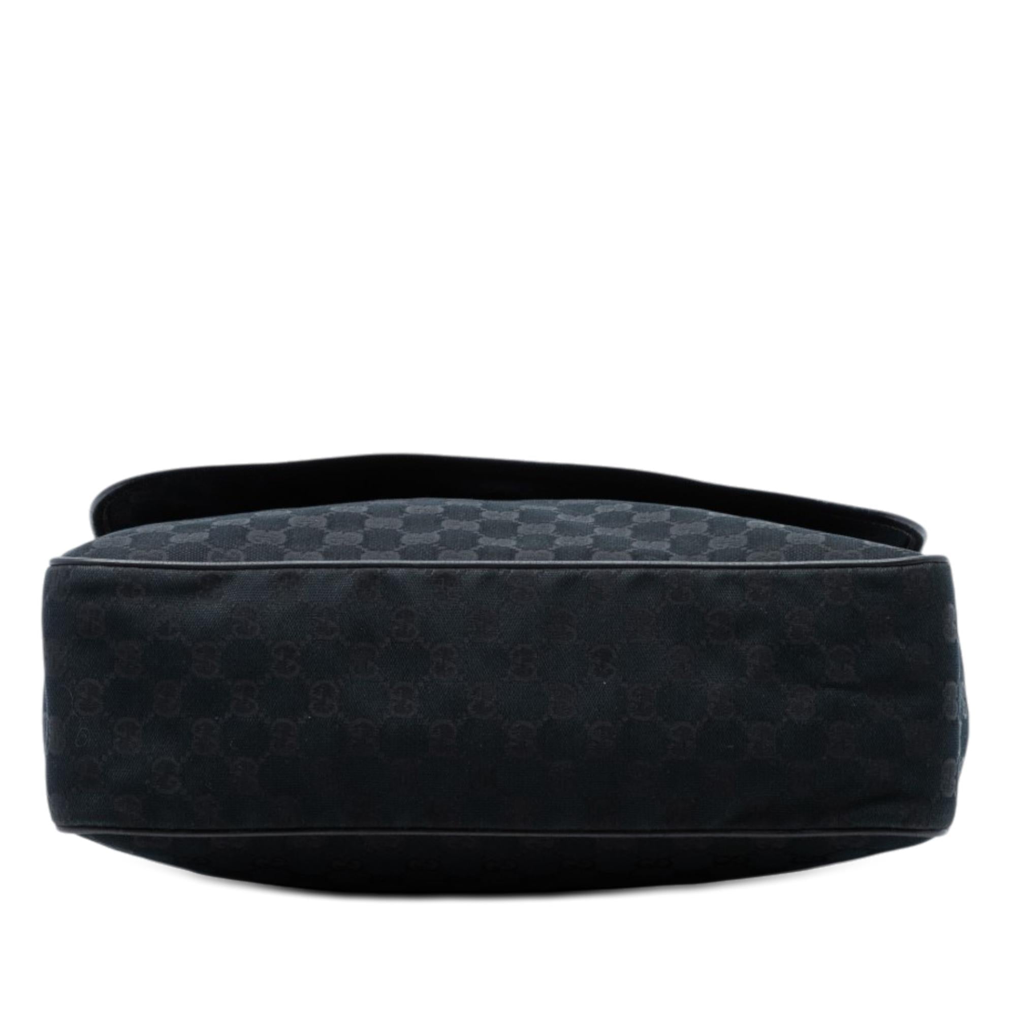 Gucci GG Canvas Web Flap Messenger Bag
