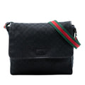 Gucci GG Canvas Web Flap Messenger Bag