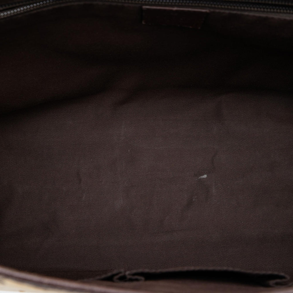 Gucci GG Canvas Web Flap Messenger Bag