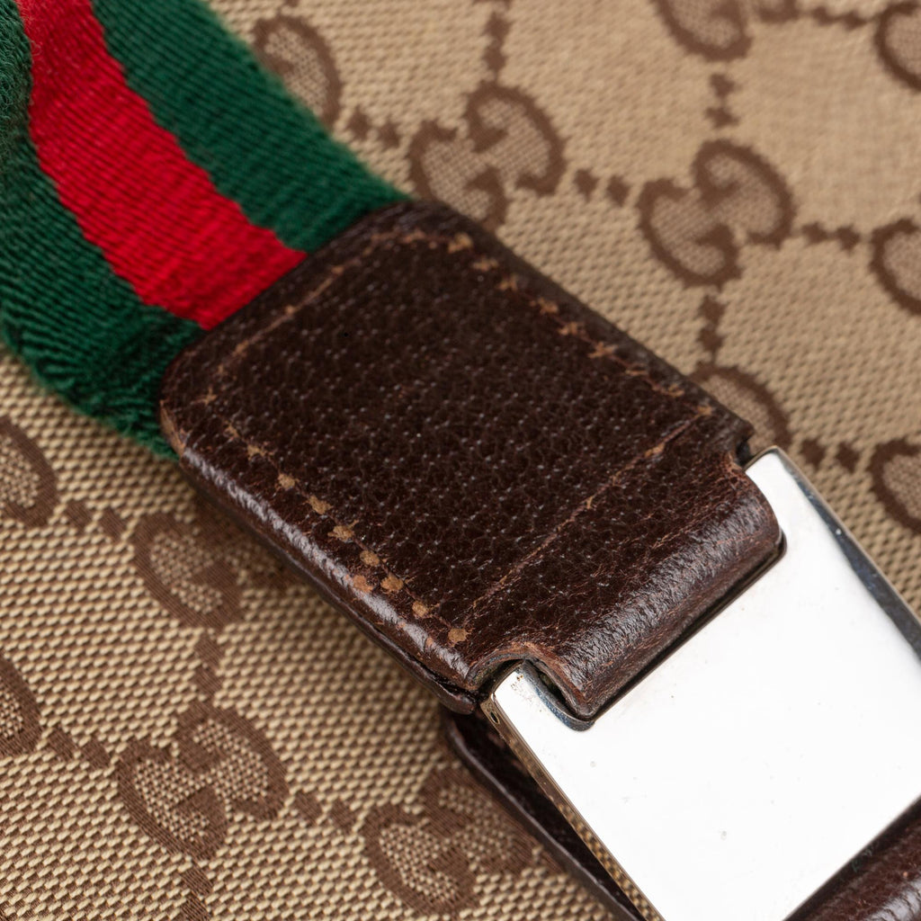 Gucci GG Canvas Web Handbag (SHG-34424)