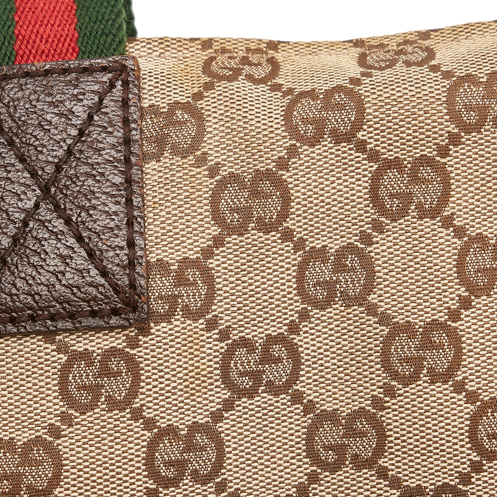 Gucci GG Canvas Web Handbag (SHG-35590)