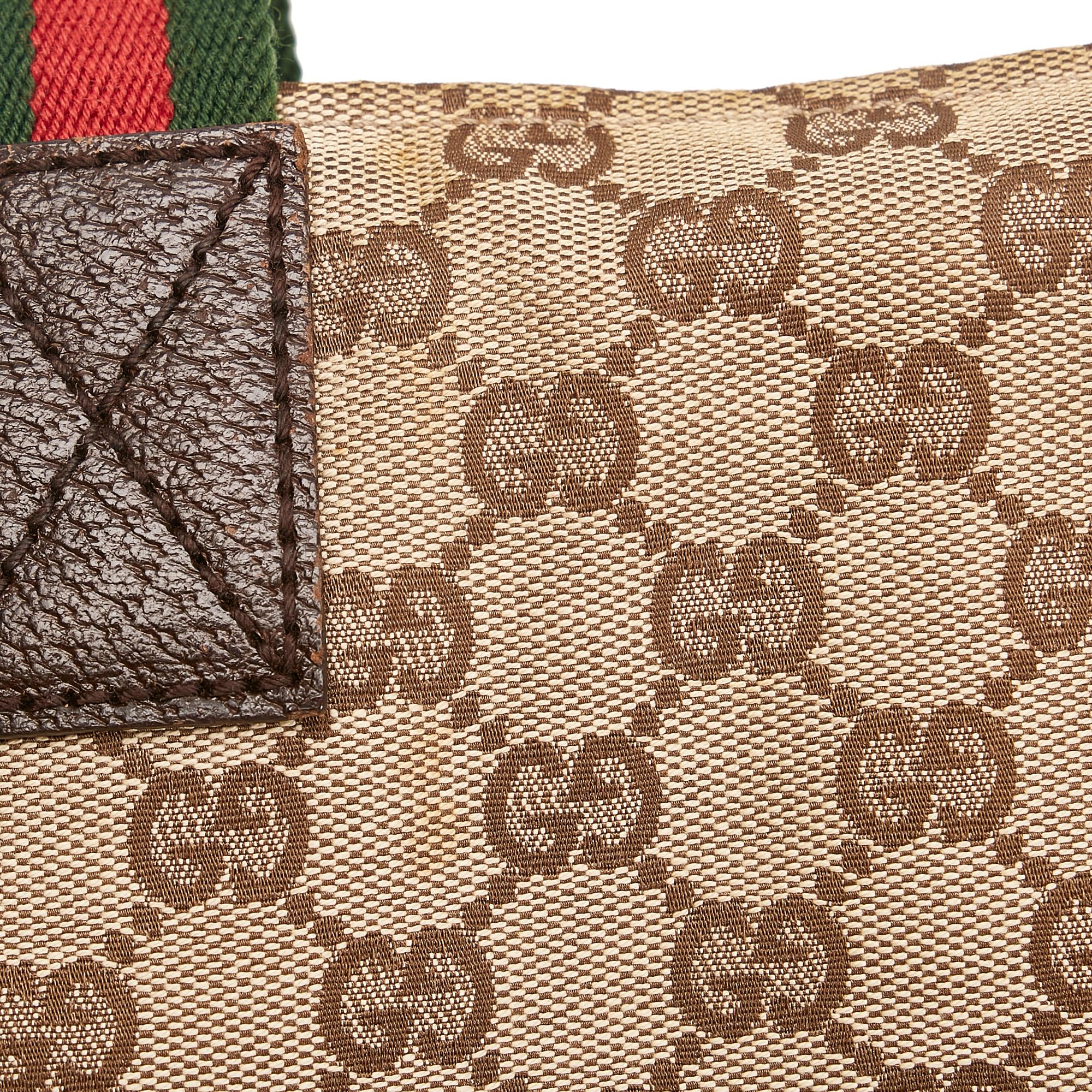 Gucci GG Canvas Web Handbag (SHG-35590)
