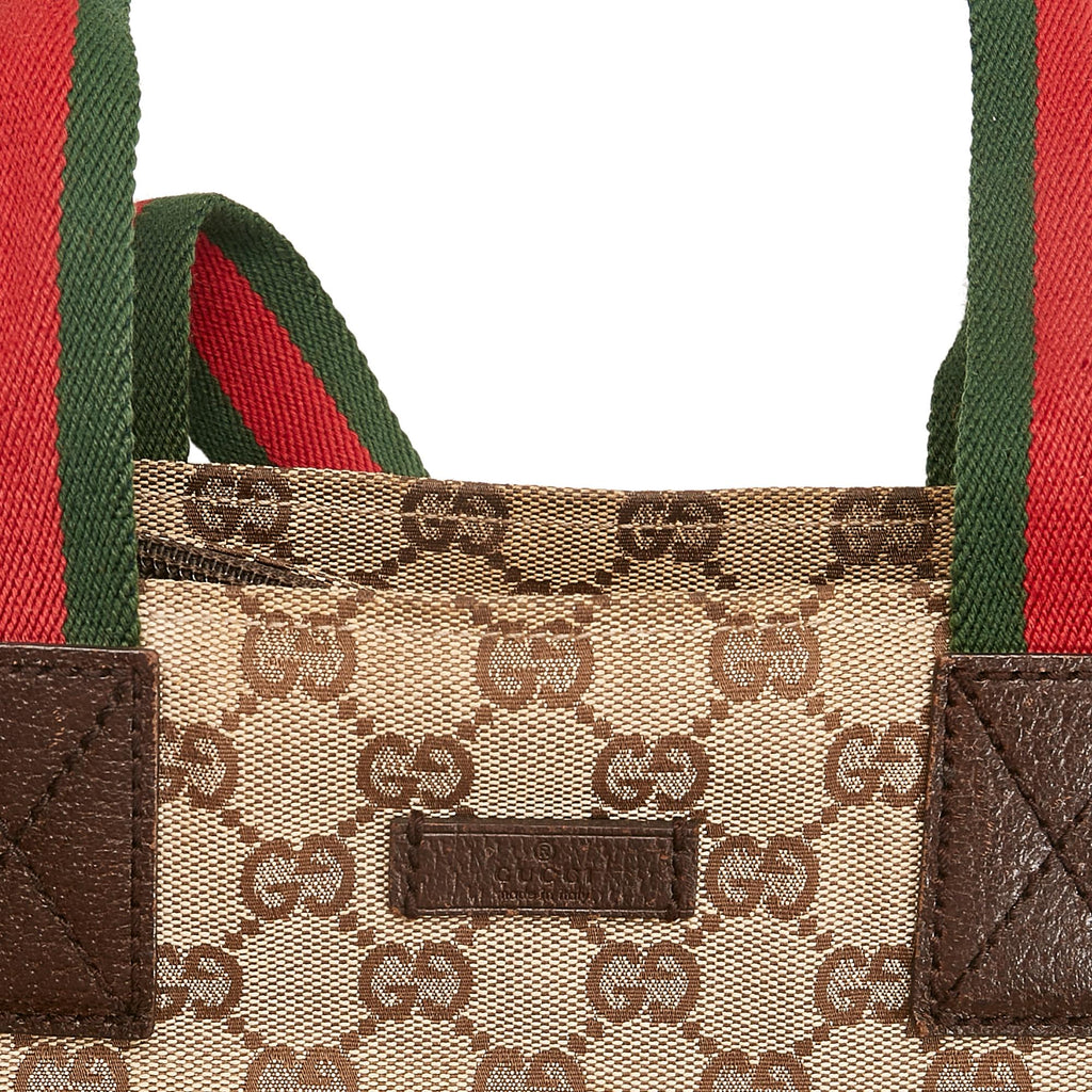 Gucci GG Canvas Web Handbag (SHG-35590)