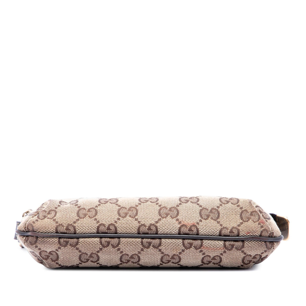 Gucci GG Canvas Web Jolicoeur Wristlet Pouch