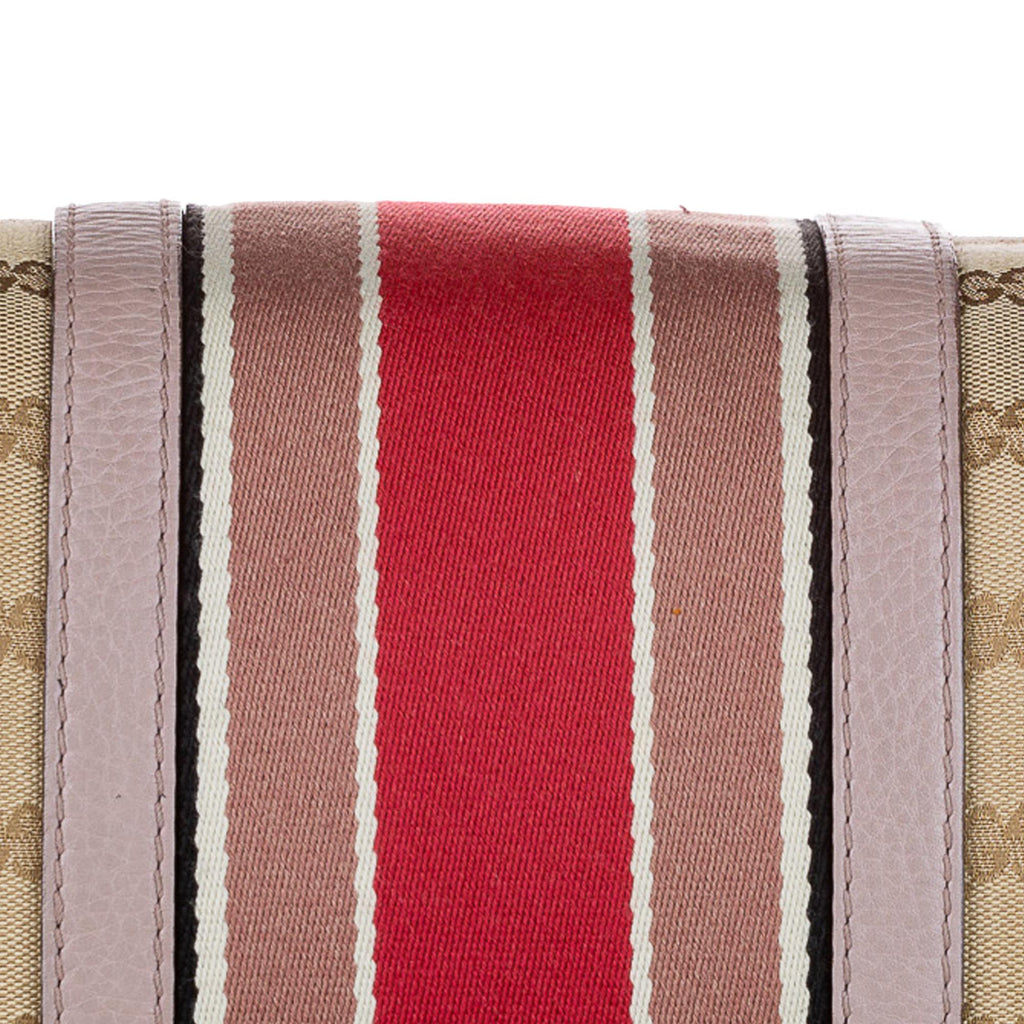 Gucci GG Canvas Web Joy Satchel (SHG-23395)