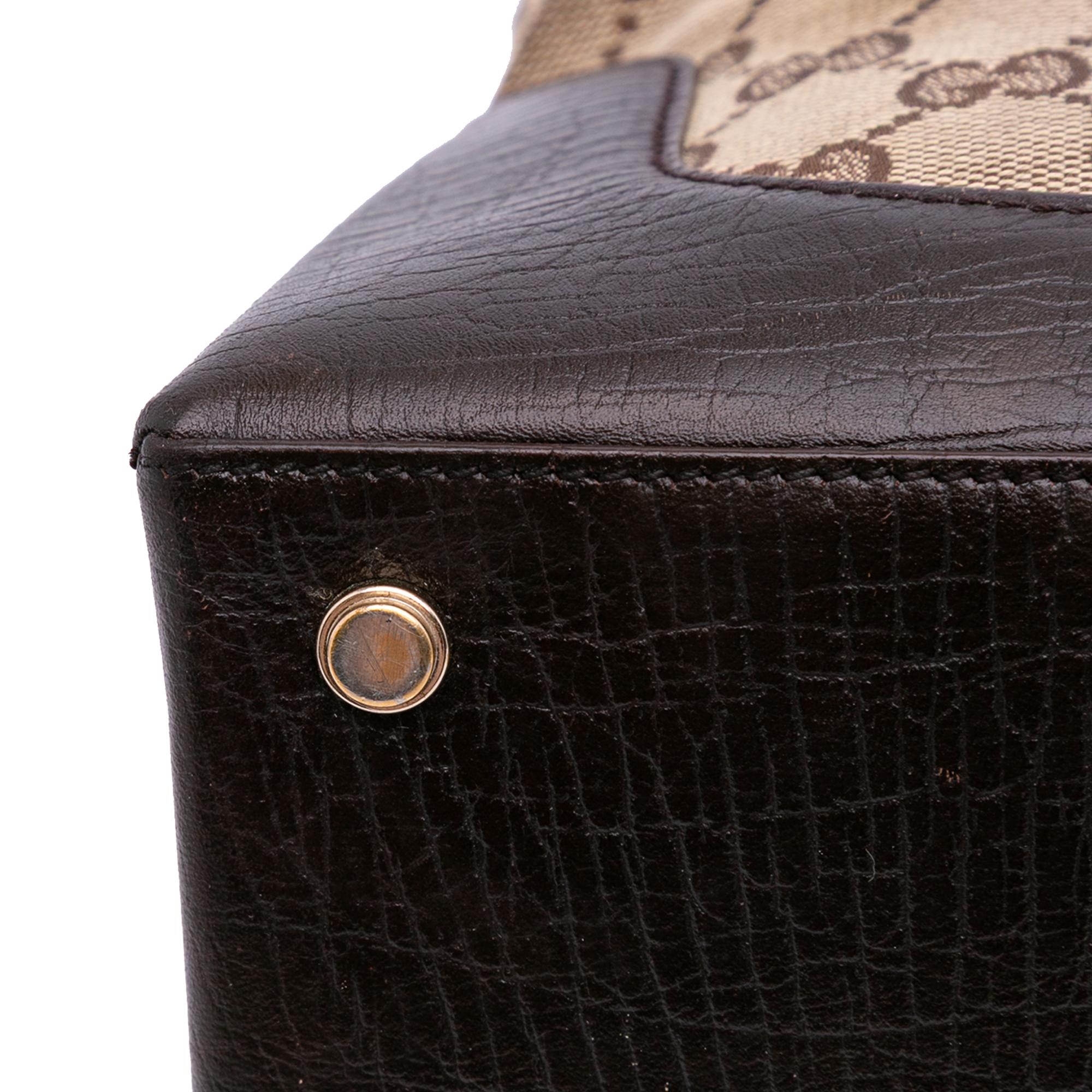 Gucci GG Canvas Web Junco Handbag